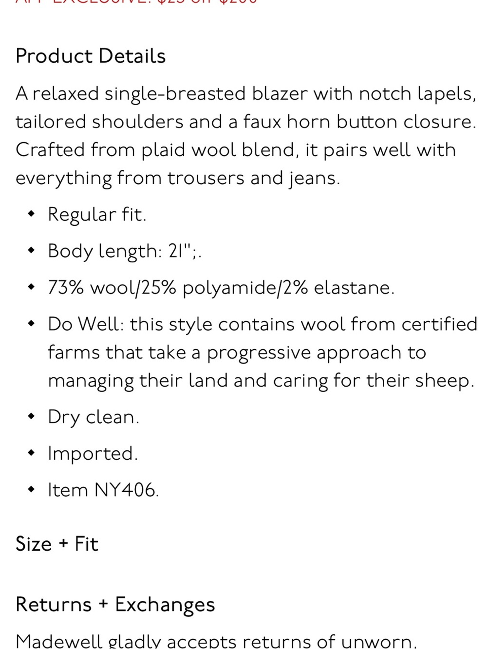 Madewell Mercer Relaxed Blazer - Picture 5 of 5